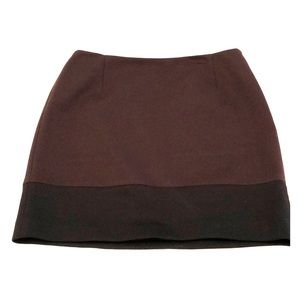 Tahari brown and black skirt